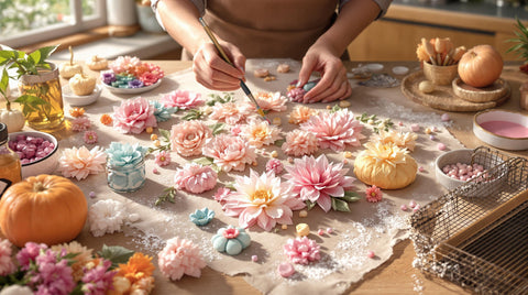 How to Paint Fondant Flowers