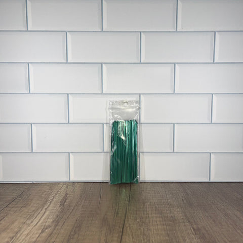 Green Twist Ties (100 Ct)