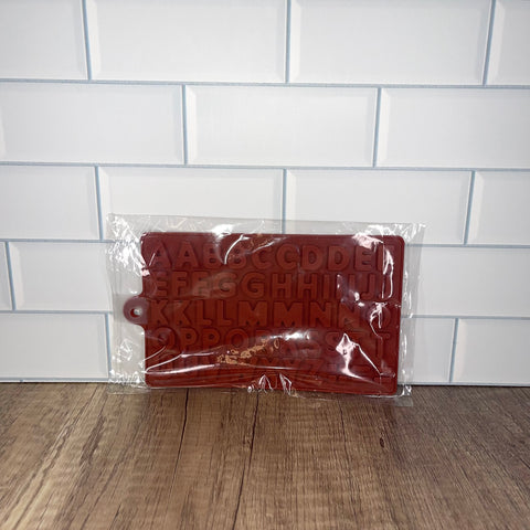 Silicone Letter Mold (Brick Red)