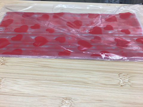 Heart Cello Bags (5” x 11” - no gusset) 10 pc