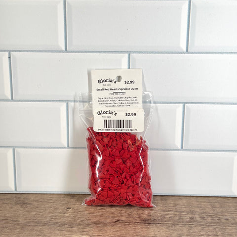 Small Red Hearts Sprinkle Quins