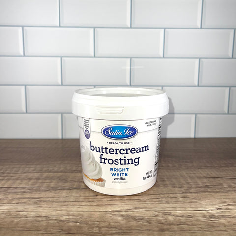 Satin Ice White Buttercream Frosting, 1 lb.