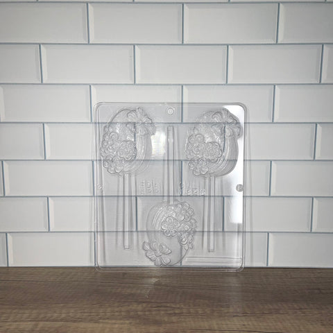 Decorated Egg Lolly Chocolate Mold