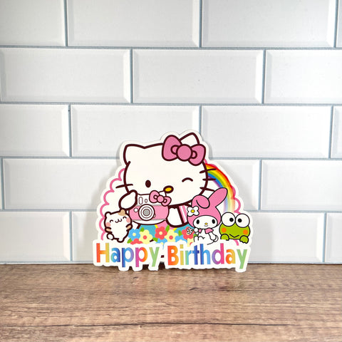 Hello Kitty Happy Birthday Cake Topper