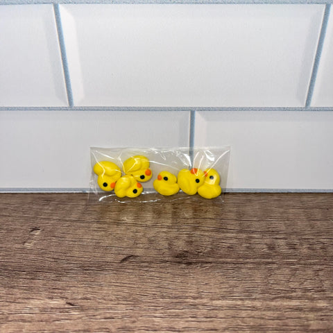 Rubber Ducky Shaped Sugar Decoration (6 pcs)