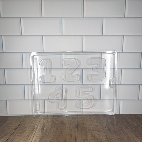 Large Numbers 1-5 Chocolate Mold