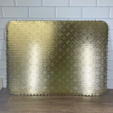 1/2 Sheet Gold Cake Board