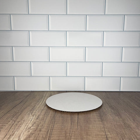 6 in. White Cake Board