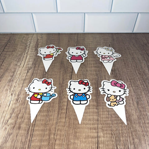 Hello Kitty Cupcake Toppers (6 pieces)