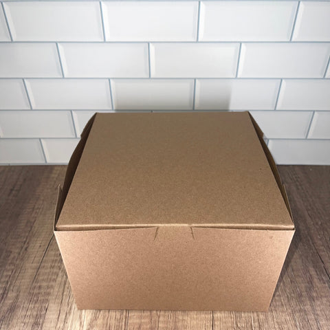 8x8x5 in Brown Cake Box