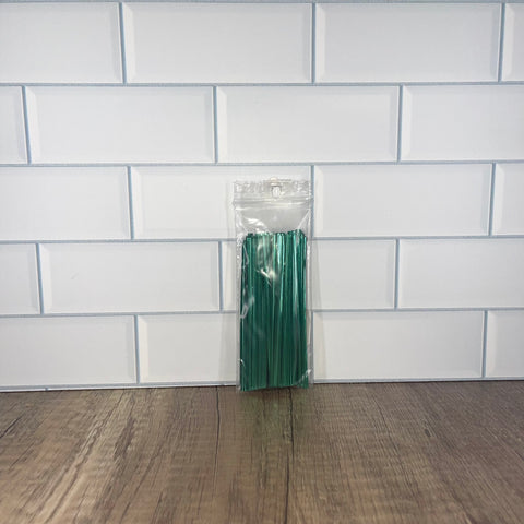 Green Twist Ties (100 Ct)