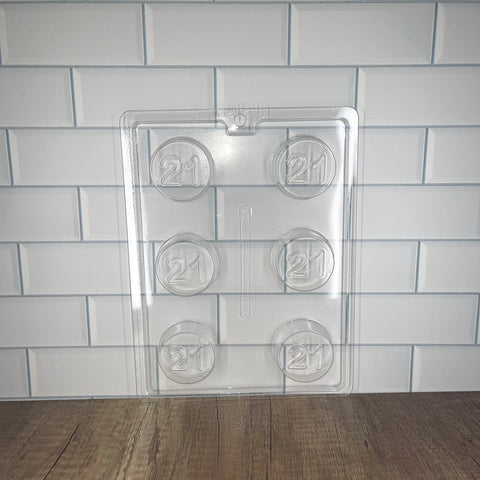 Cookie W/21 Disc Chocolate Mold